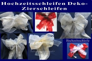 Hochzeit-Deko-Schleifen-Hochzeitsschleifen - Hochzeit-Deko-Schleifen-Hochzeitsschleifen