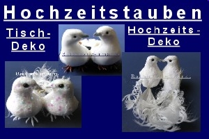 Hochzeitsdekoration-Hochzeitstauben